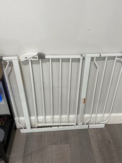 White Metal Baby Safety Gate
