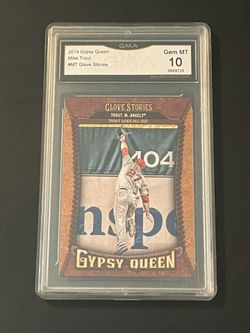 Gypsy Queen Angels Mike Trout graded 10 baseball card