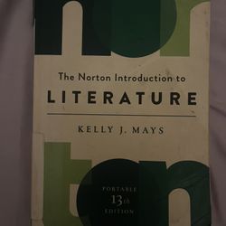 The Norton Introduction To Literature Portable 13th Edition