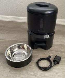 PETLIBRO Automatic Pet Feeder w/ Stainless Steel Bowl + Charger Model PLAF005