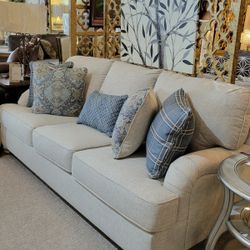 Light Grey Sofa (Couch) with Pillows