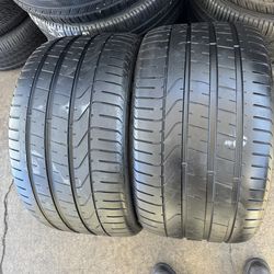 2 tires 305-30-20 Pirelli pzero 80% Tread Life $160 For Both Mounted and Balanced