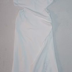 Zara Long All White Cut Out  Women's Dress 👗