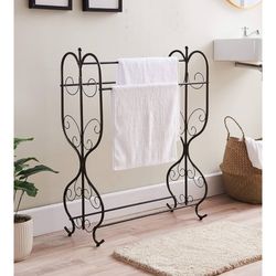 Metal Scroll Quilt Rack