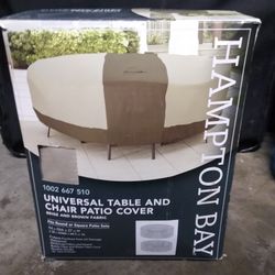 Hampton Bay Outdoor Patio Table And Chair Cover