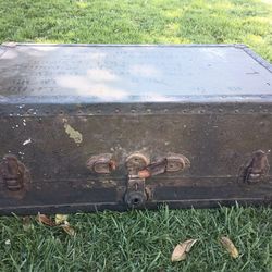 Old Army Trunk For Sale.