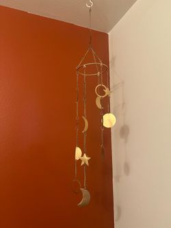 Gold celestial wind chime