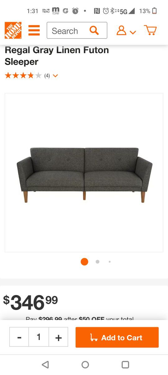 Futon Sleeper Couch 