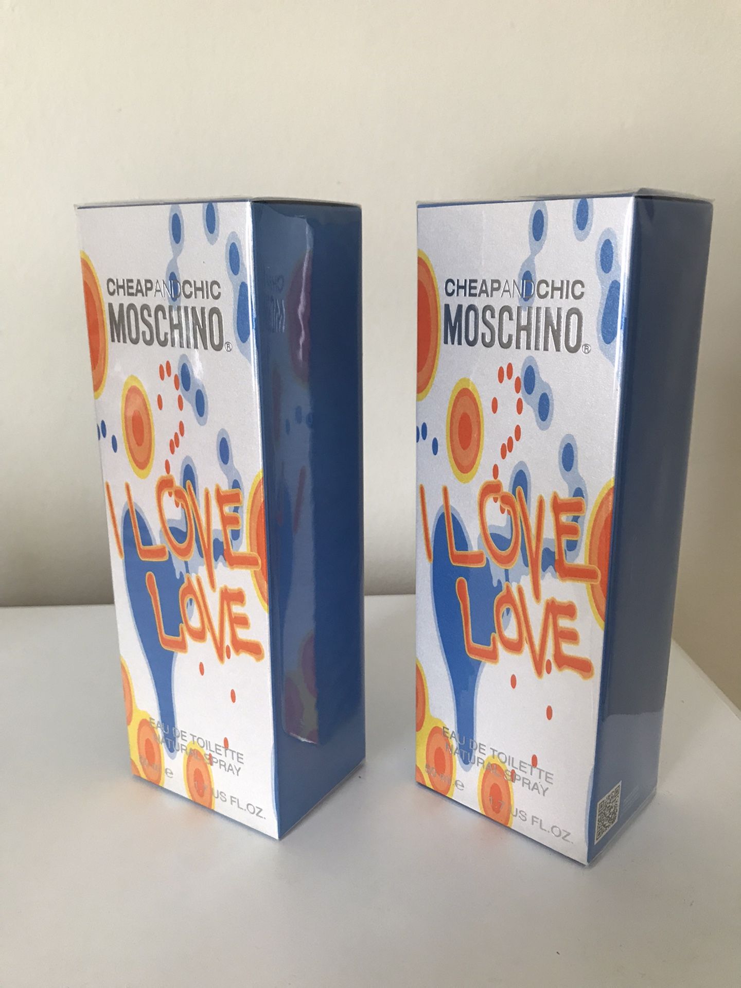 2 Unopened Moschino I Love Love