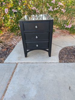 Free black nightstand with drawers