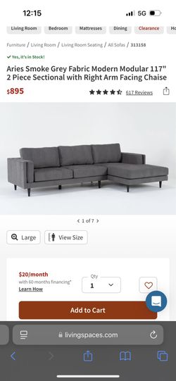 Gray Sectional Sofa