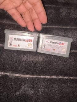 Madden NFL 06 And 07 Football Nintendo Game Boy Advance 