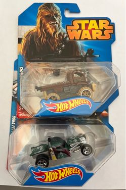 Hot Wheels Star Wars Chewbacca & Boba Fett Cars