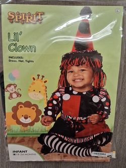 Spirit Halloween Lil' Clown Costume (Infants 18–24M)