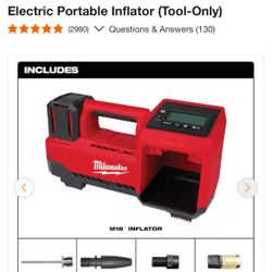 Milwaukee Tire Air Pump 