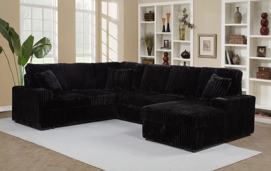 New Sectional Sleeper Sofa In Corduroy On Sale Now Don't Miss