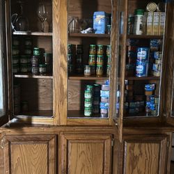 Amour Cabinet With Custom Lights Installed 