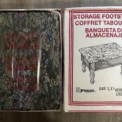 New Vintage Powell “Heirloom Cherry” Storage Footstool 646 (LX)