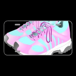 License Plate Novelty Car Front Shoes Sneakers Sport Woman Footwear