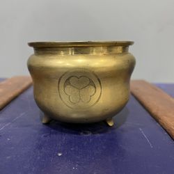 Brass Japanese Inscense  Pot 