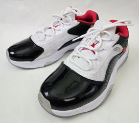 AIR JORDAN 11 CMFT LOW Men's Size 9.5 'White Black University Red' DO0613-160