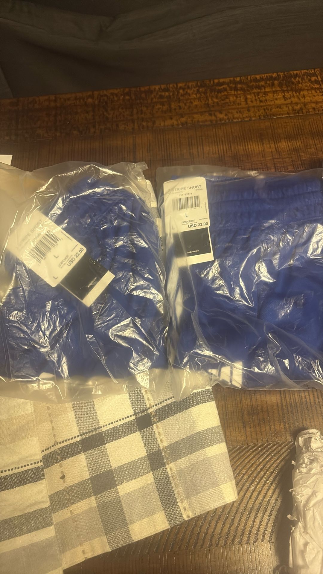 3 Stripe Shorts Blue Men’s large