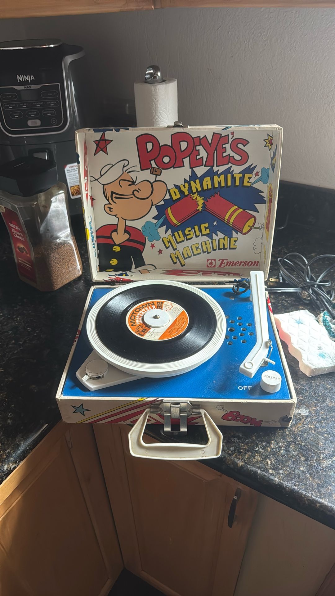 Vintage Emerson Popeye Record Player