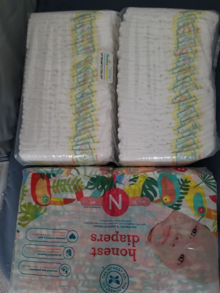 Newborn diapers free for puck up only.