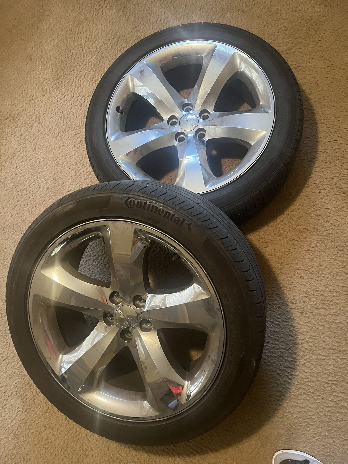 Dodge Charger rims and tires