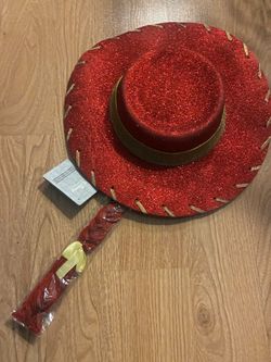 Kids toy story Jessie glitter hat w braid new $10