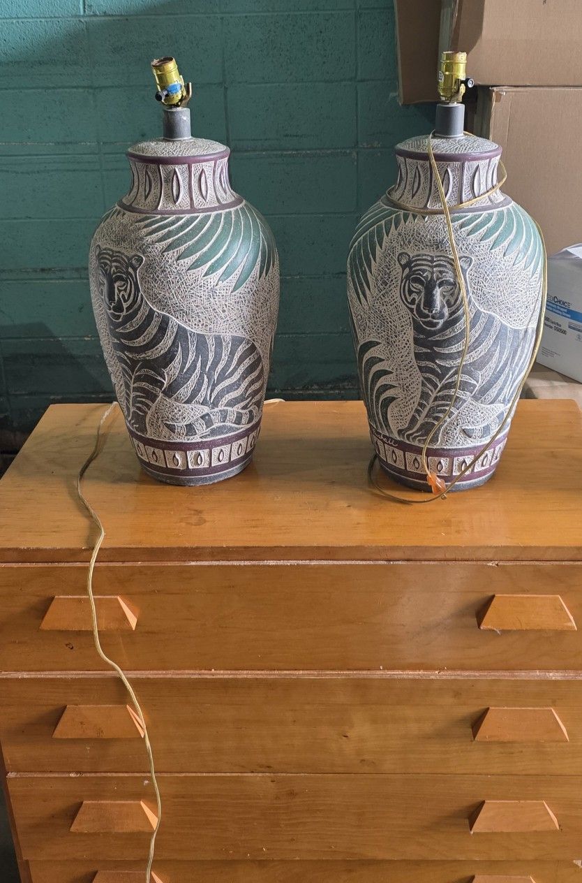 Two leopards Lamps 