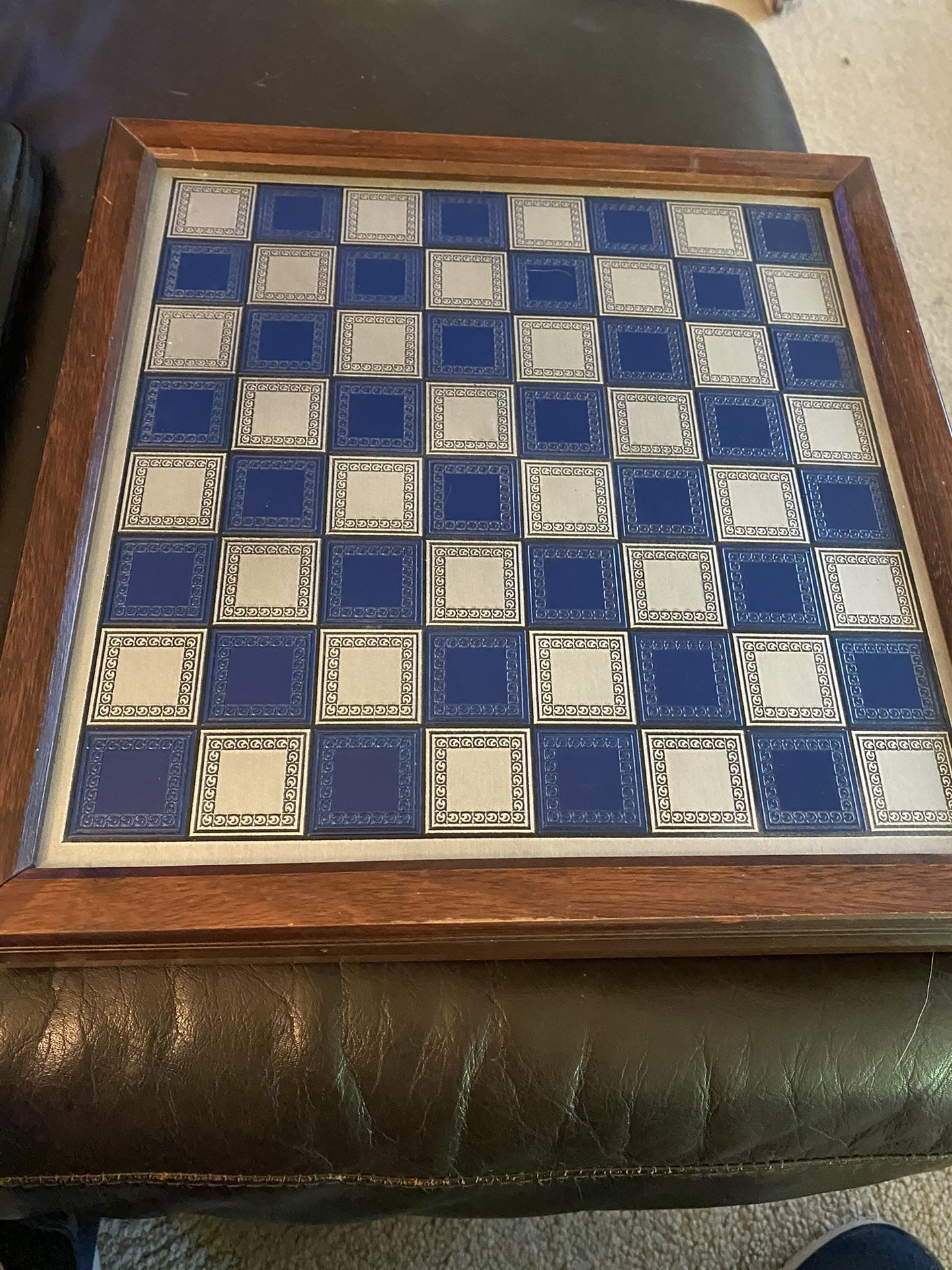 Franklin Mint Civil War Pewter Chess Set