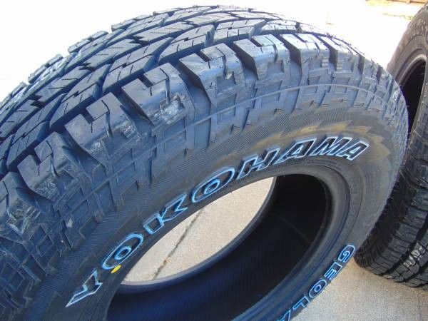 4 New LT 225 75 16 Yokohama Geolandar A/T GO15 Tires 10PLY Date 2025