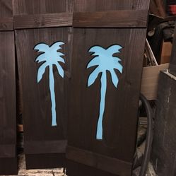 Decorative Window Shutters With Cut Outs