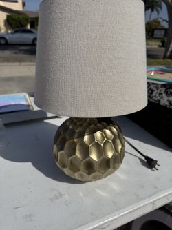 TARGET Gold lamp w/Beige Shade