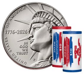 2026 Semiquincentennial Half Dollar Rolls & Bags- Enduring Liberty