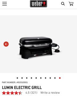 🔥 Weber Lumin Electric Grill – Black – New🔥