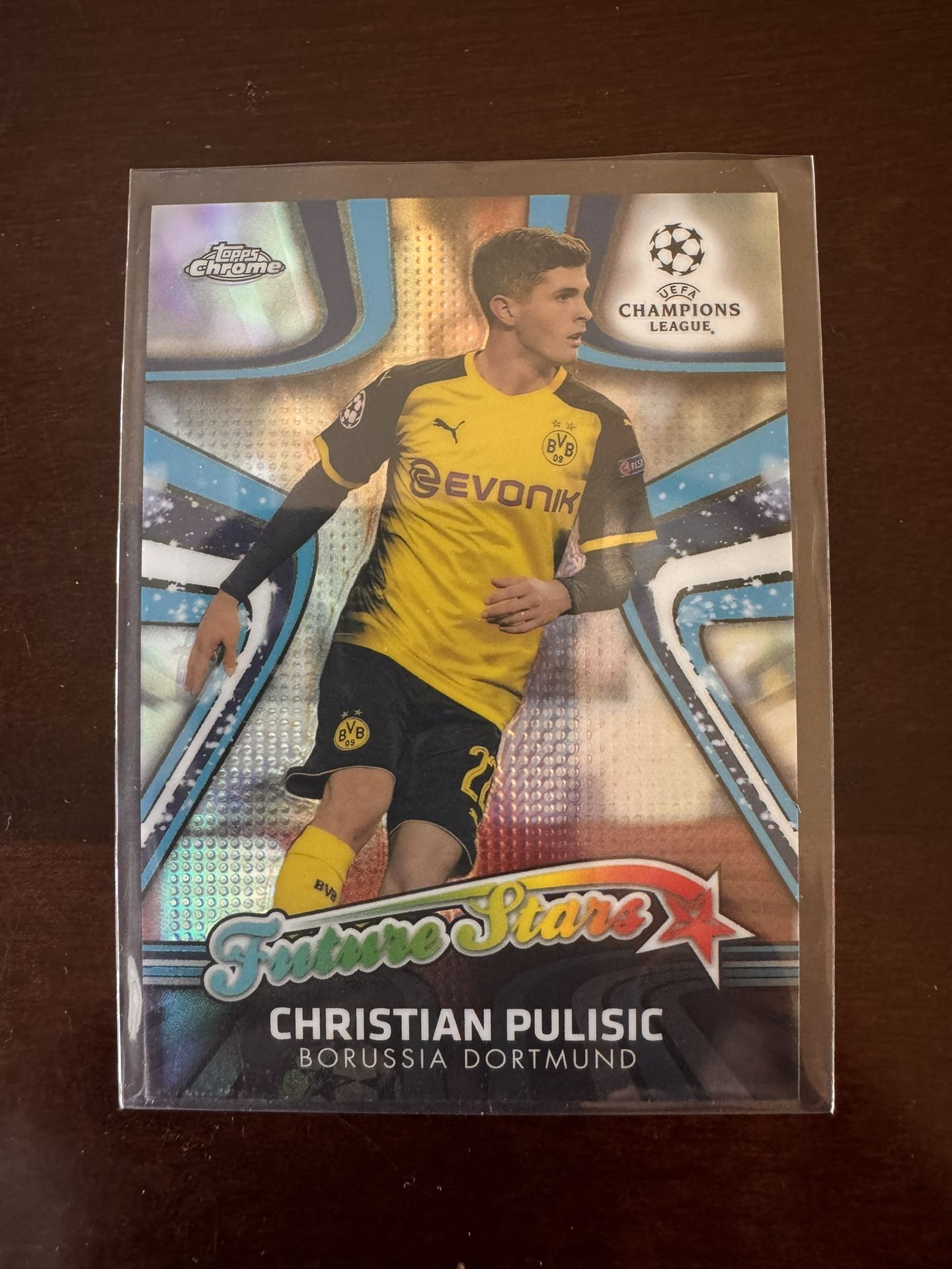 2017-18 Topps Chrome UCL Future Stars Christian Pulisic #FS-CP Dortmund USA