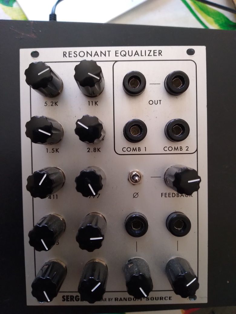 Random Source Serge Resonant EQ with 4mm banana jacks mint