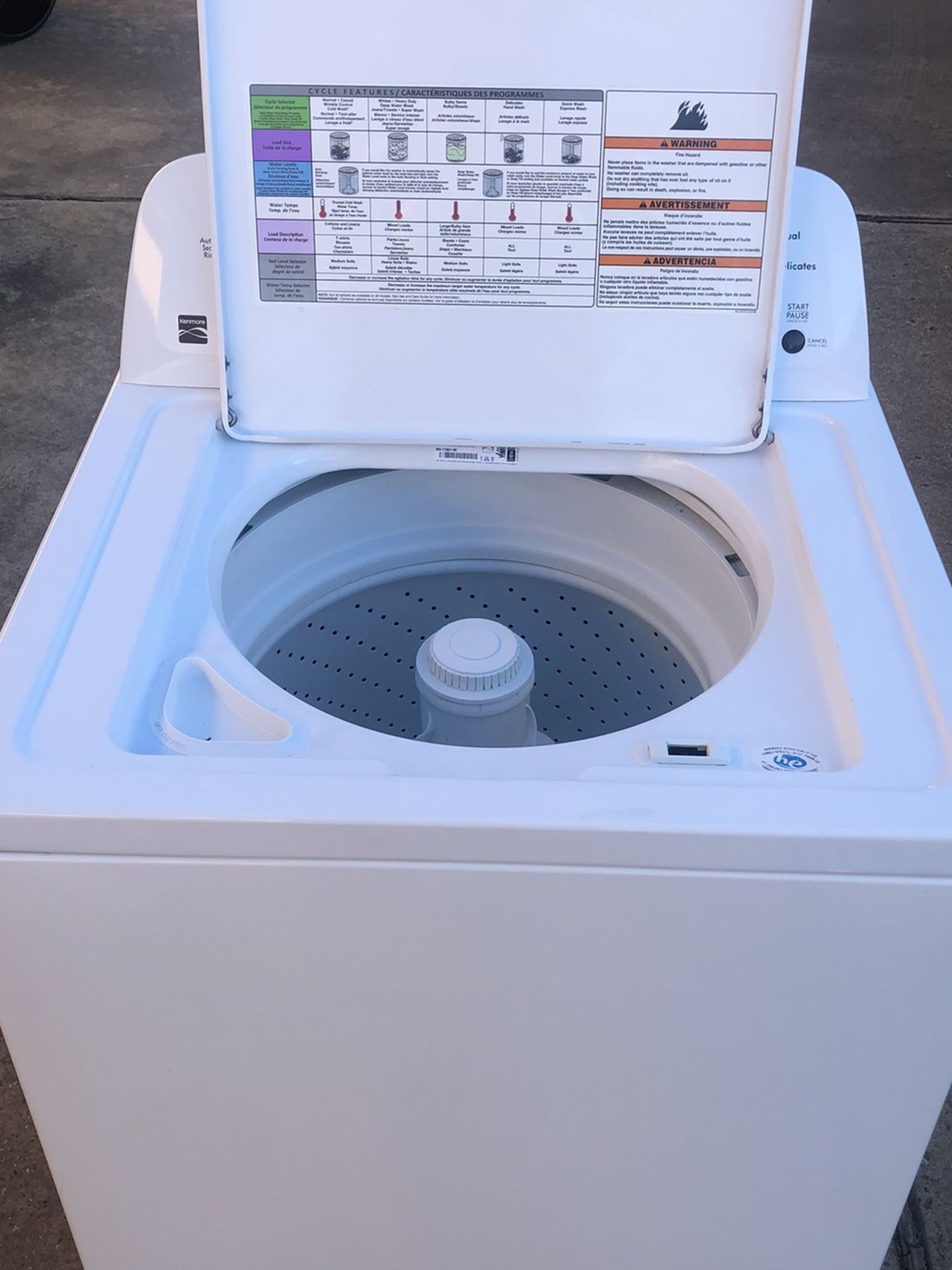 Kenmore Series 100 washer