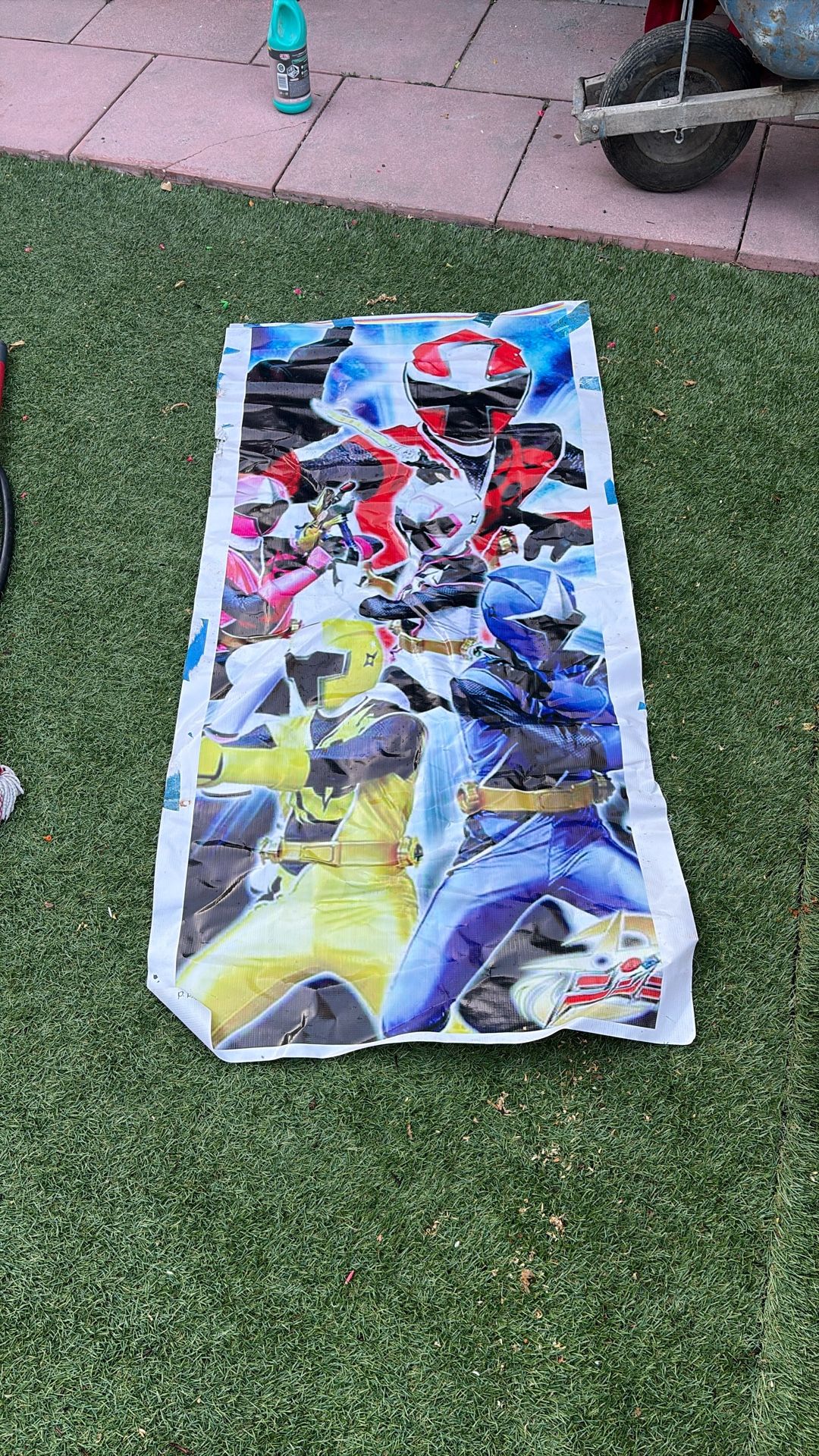 Power Rangers Theme Backdrop