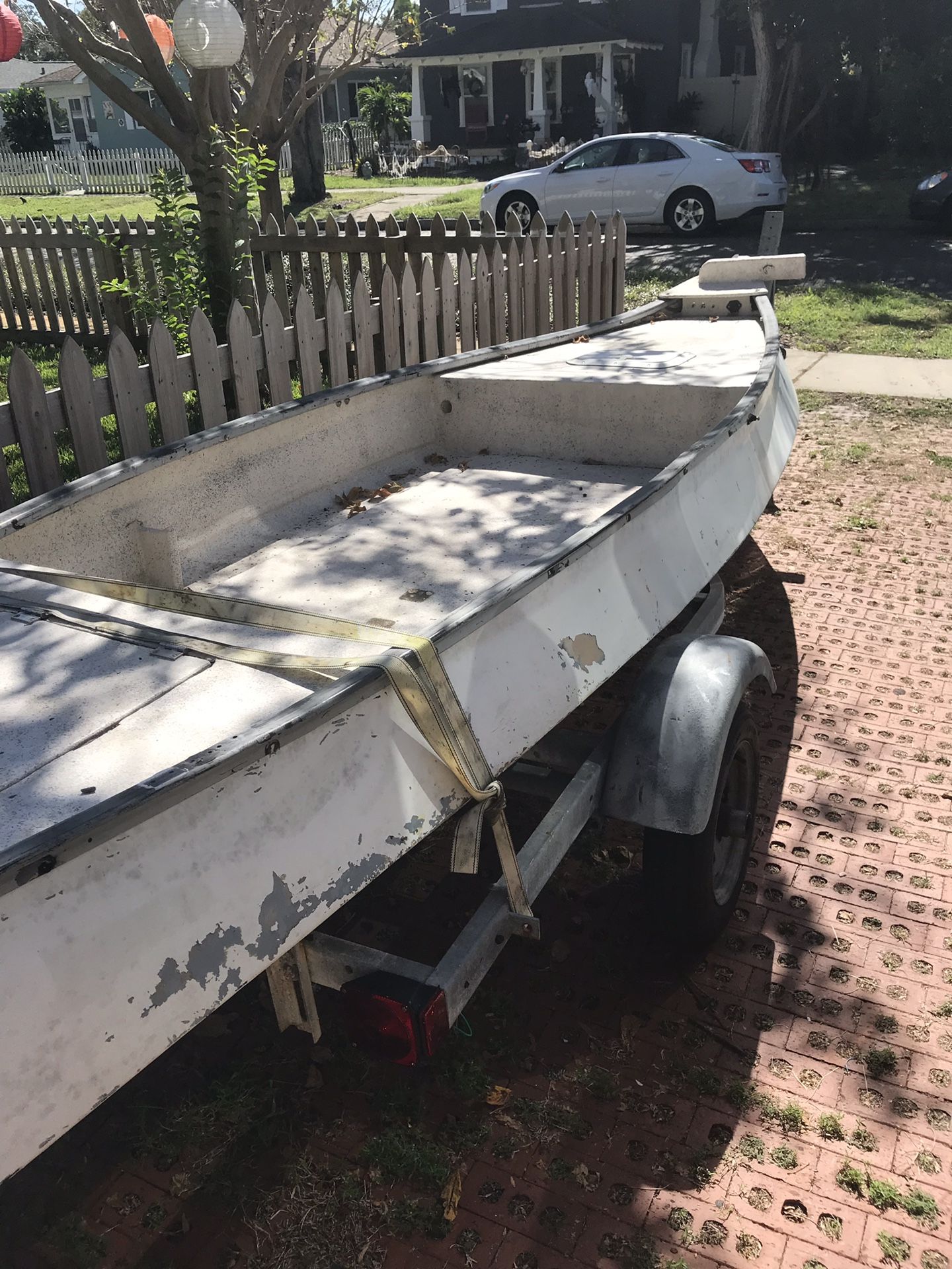 Gheenoe classic 15’6” flats boat with trailer