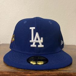 New Era Los Angeles Dodgers 59FIFTY Fitted Hat Blue 250 Patch Size 7 1/2