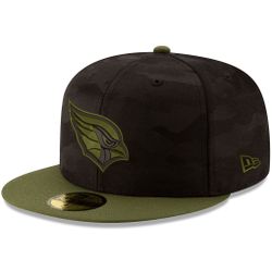 Men's New Era Black/Olive Arizona Cardinals Camo Royale 59FIFTY Fitted Hat