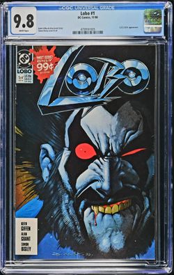 LOBO #1 🔑 DC Comics 1990 1st Solo Series CGC 9.8 Wht Pages Origin Of LOBO🔥🔥🔥