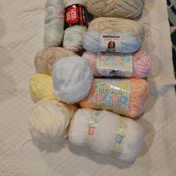 BERNAT, ETC YARN MIXED LOT