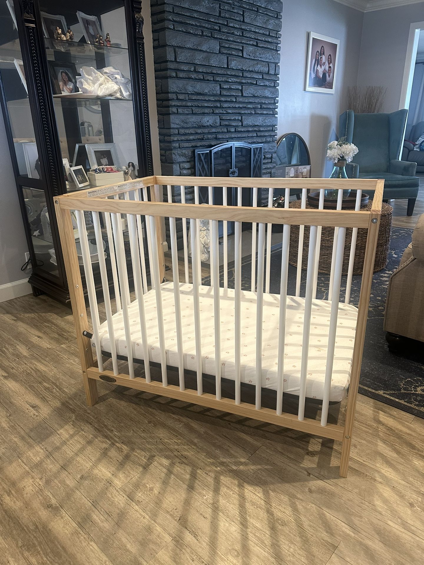 Mini Crib with Mattress