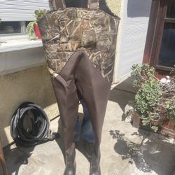 Men’s Real Tree Max 5-600 G Waterfront Wader Overalls Boot Size 12😎👍