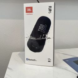 New Jbl Flip 6 Portable Speaker Black