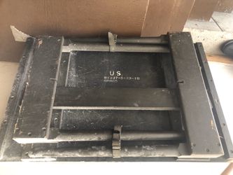 Vintage wood military folding table